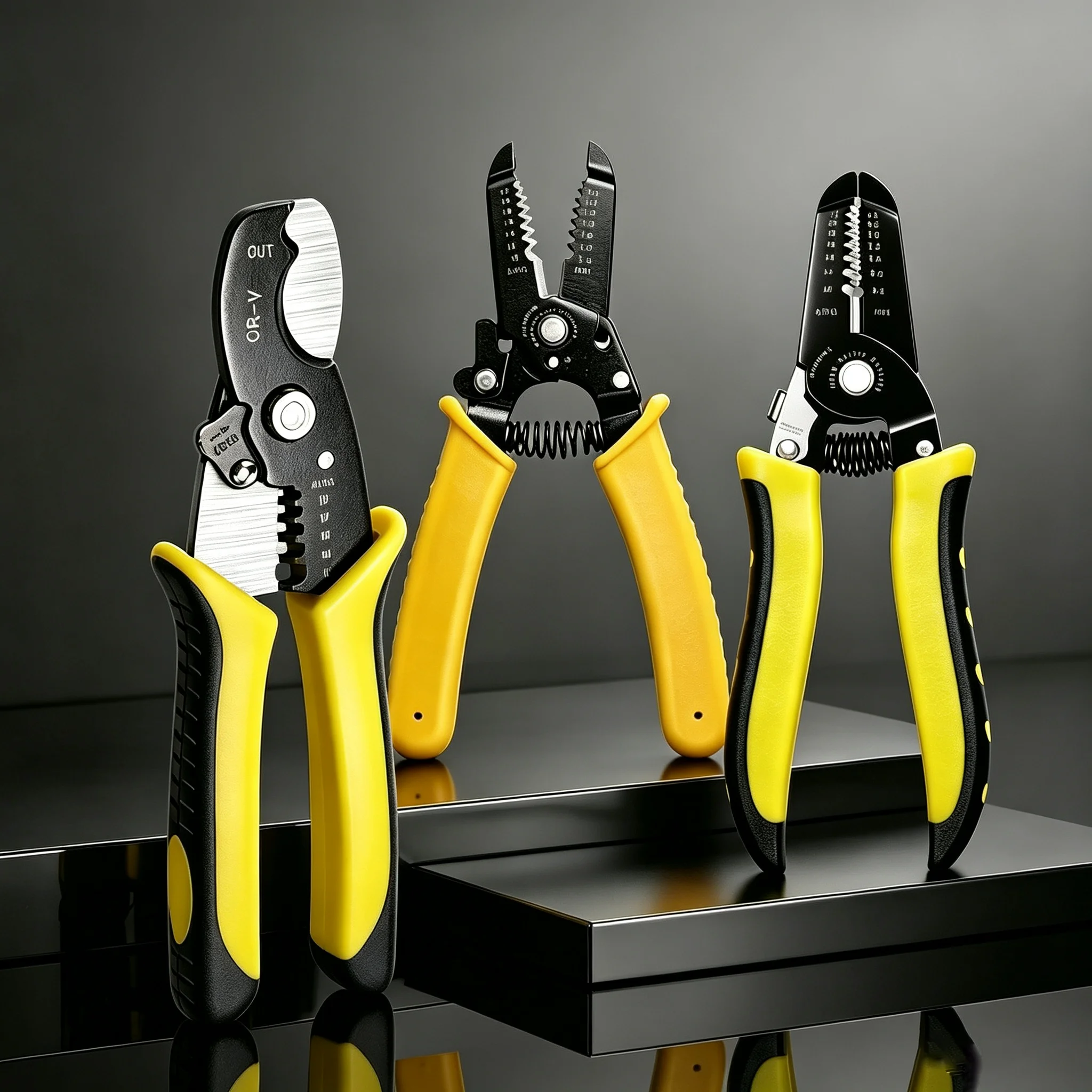 Multifunctional Wire Stripper Pliers Anti-slip Ergonomic Handle Electrician Cable Cutter Stripping Tool for Electrical Wiring