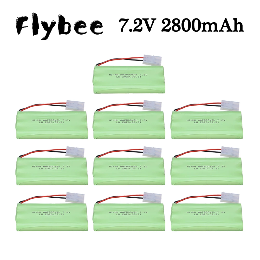 ( Tamiya Plug ) 7.2v 2800mah NiMH Battery For Rc toys Car Tanks Trains RC Robot Boats Ni-MH AA 2400mah 7.2v Rechargeable Battery