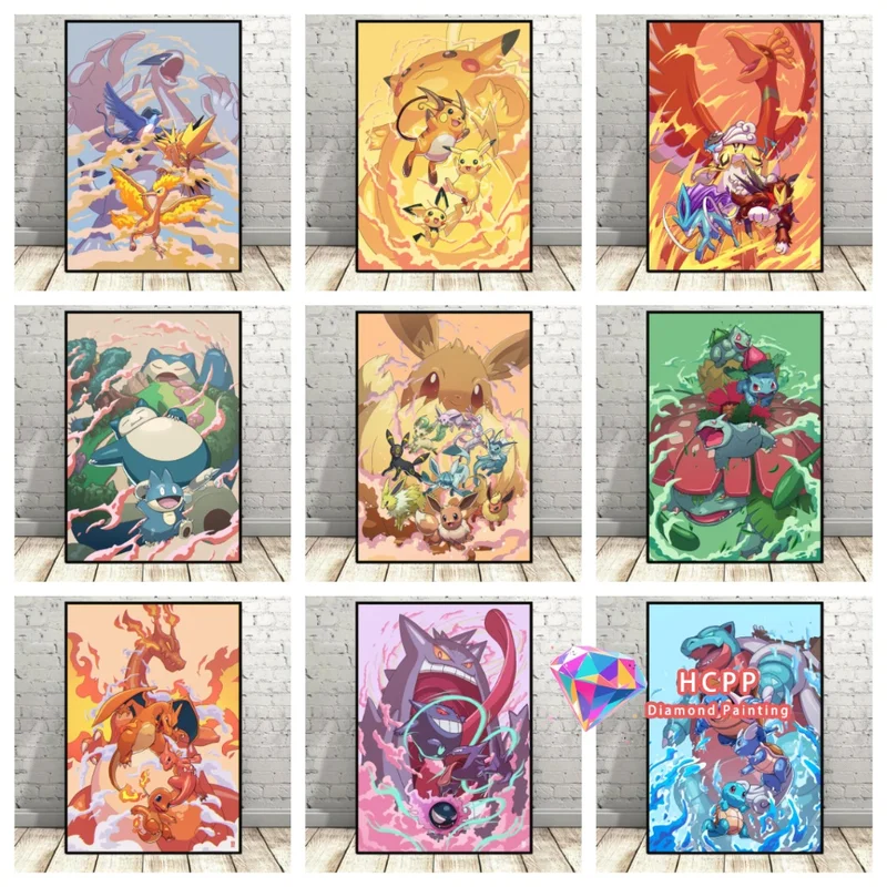 Diamantmalerei Set Pikachu Evoli