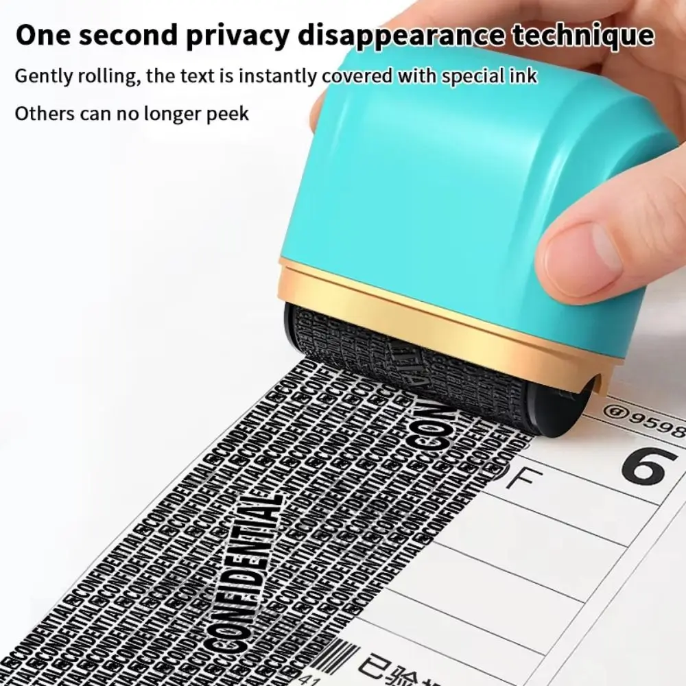 Wide-sized Privacy Roller Seal Leakproof Portable Rolling Privacy Seal Multi-Functional Hide ID Confidential Seal