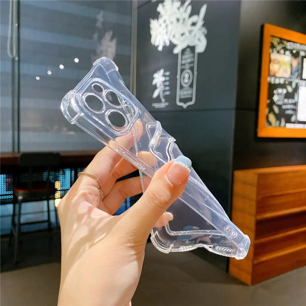Transparente Kartensteckplatz-Taschenhalter-Hülle für iPhone 13 11 12 14 15 Pro Max Mini X XS XR SE 7 8 Plus Klare, stoßfeste Brieftaschenhülle – Detail 21