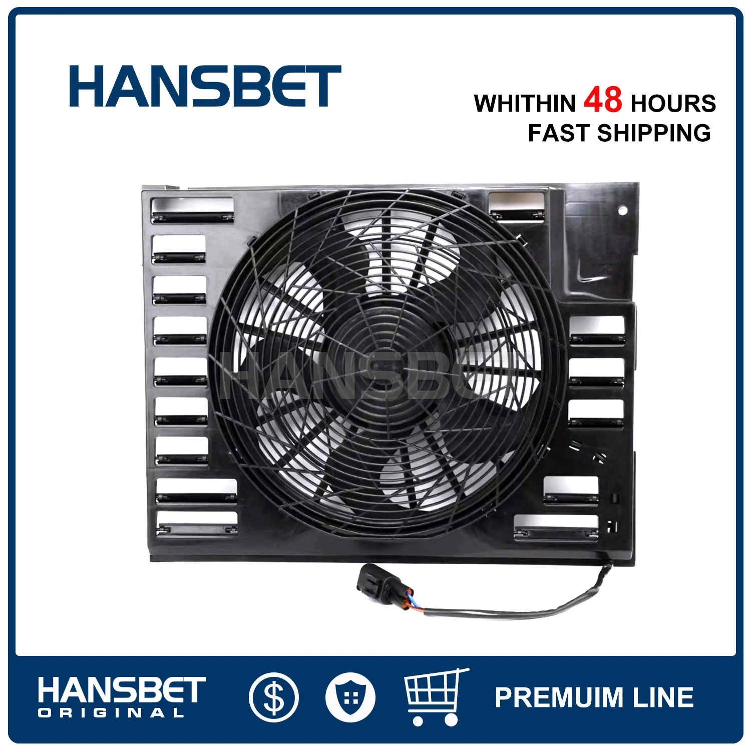 

Radiator Cooling Fan Assembly 64546921379 For BMW E65 E66 E67 735i 745i 760i 735Li 745Li 760Li 745LiS 760LiS HANSBET