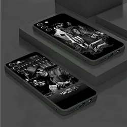 Black Case for Samsung Galaxy S23 S21 Ultra 5G S20 FE S10 S22 Plus Note 20 10 Lite Phone Soft Cover Grim Reaper Skull Skeleton