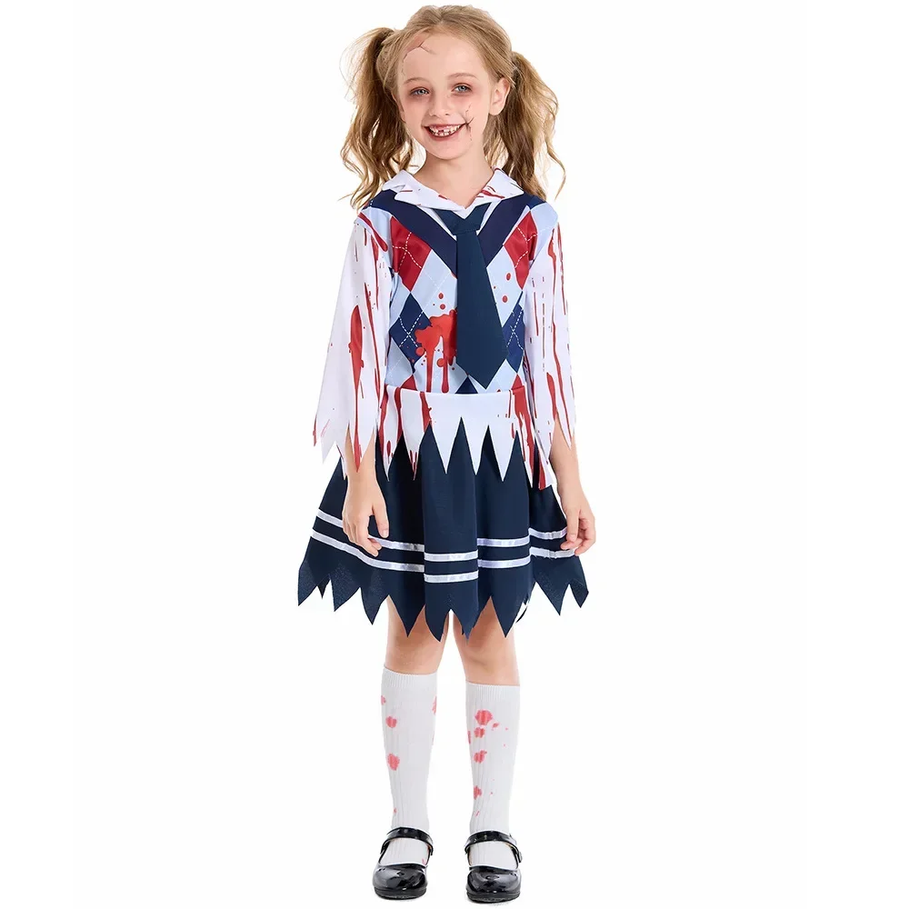 

Halloween Children's Blood Horror Student Role Play Uniform