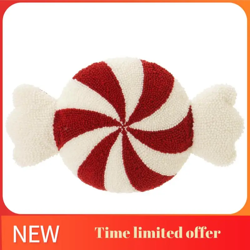 

ABRN-Cute Christmas Pillows, Plush Candy Christmas Pillows, Winter Bedroom Sofa Christmas Decorations