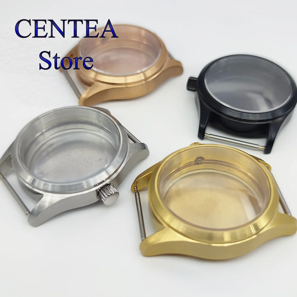 RICHUS 36mm or 39mm Watch Case Silver Black Rose Gold Watch Case Sapphire Glass Case fit NH35 NH34 NH36 ETA2824 PT5000 Movement