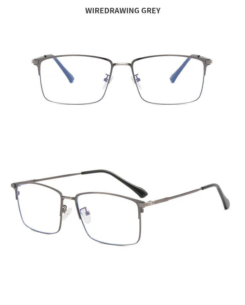 157mm Titan Legierung Anti Blau Licht Platz Lesebrille Männer Business Große Presbyopie Brille Klare Linse Rezept Brillen – Detail 19