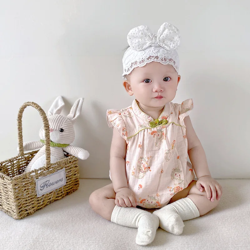 

Baby Summer Thin Cheongsam Boysuits Chinese Style Baby Clothes 2024
