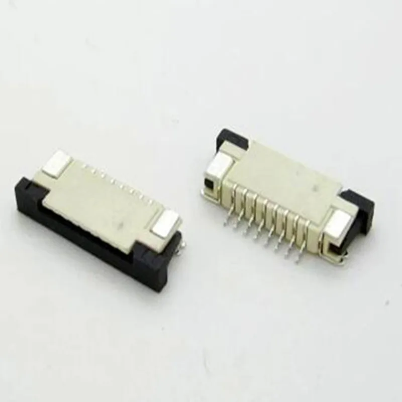 Sensor liso do acesso 8P do conector do cabo 5pcs FFC / FPC socket / 1.0MM / under