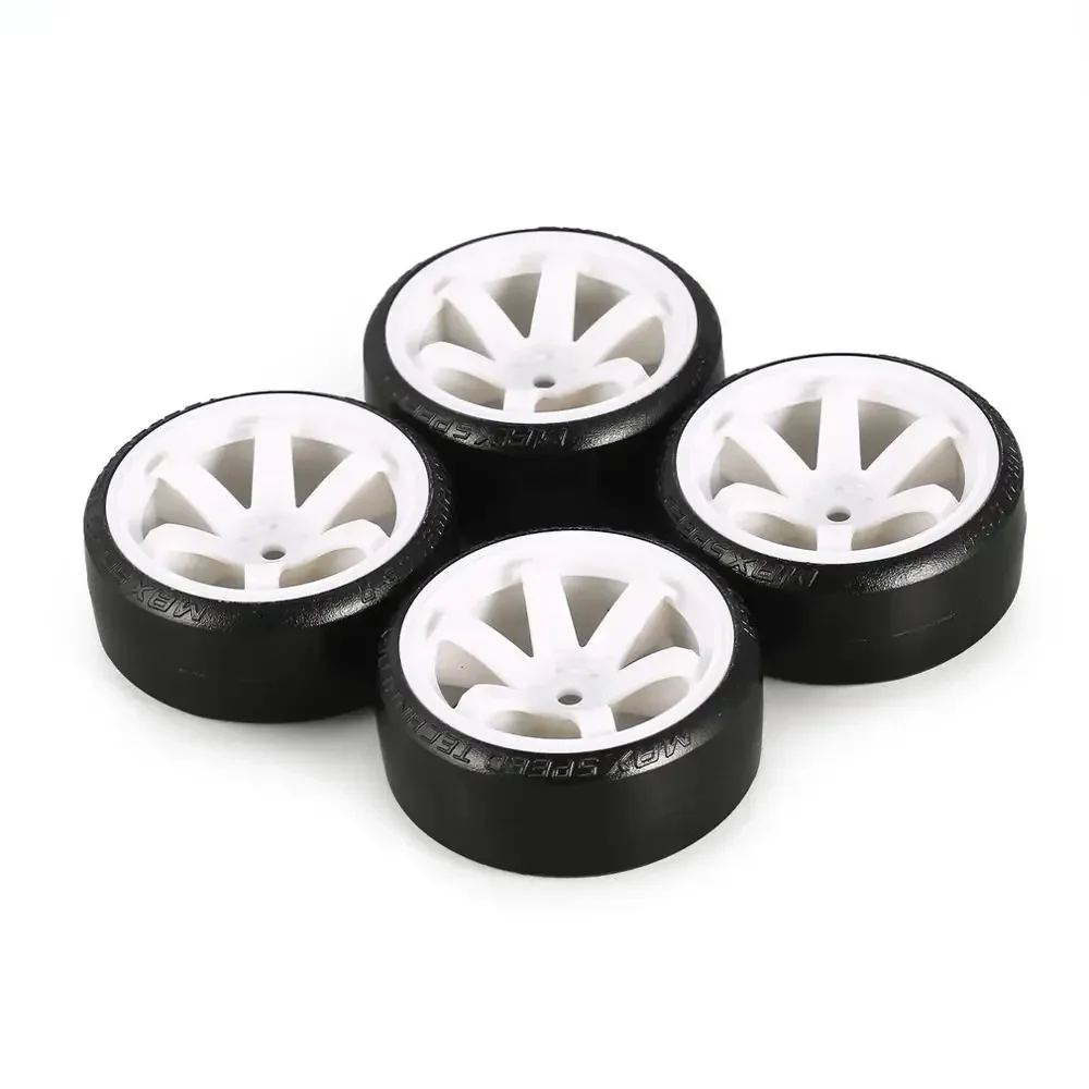 4 Uds RC neumáticos de deriva de patrón duro rueda de neumático para Trxs HSP Tamiya HPI 1:10 RC vehículo de carretera juego de neumáticos duros de coche a la deriva