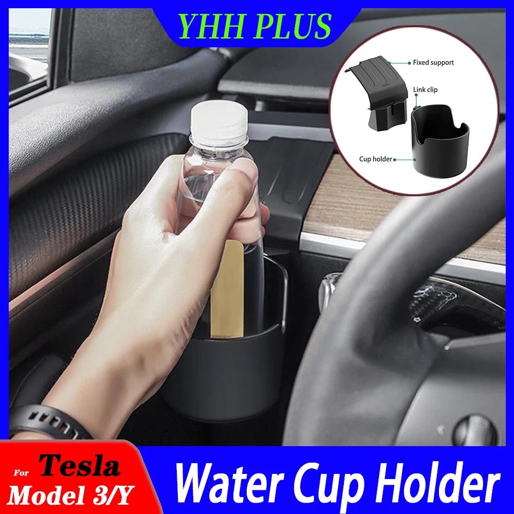 

Model3 Cup Holder Instrument Panel Cup Stand For Tesla Model 3 Y 2023 Accessories Dashboard Water Cup Holder Auto Interior Parts