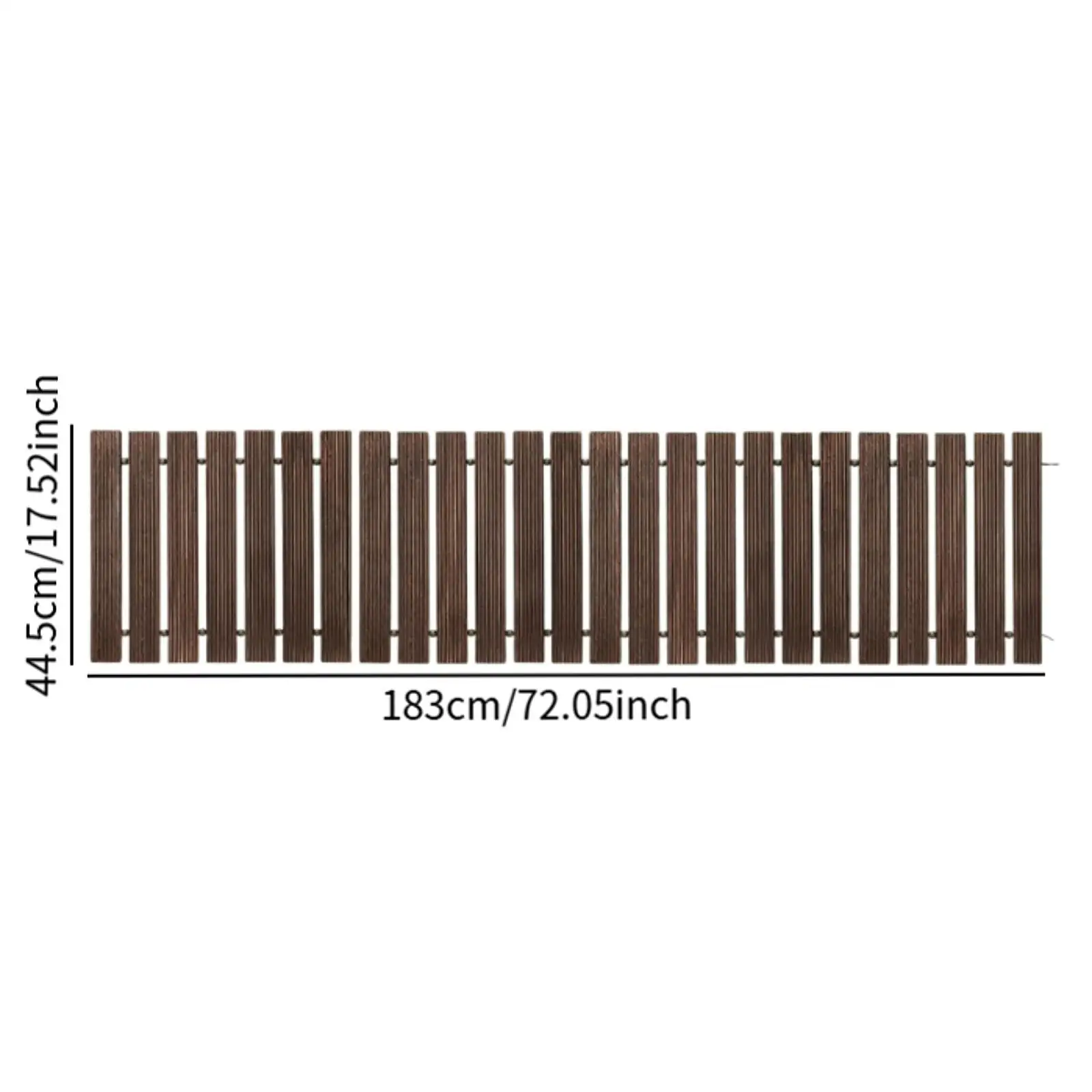 Rustic Wooden Outdoor Boardwalk Non Slip Pathway Yard and Garden Decor for Patio Event Party