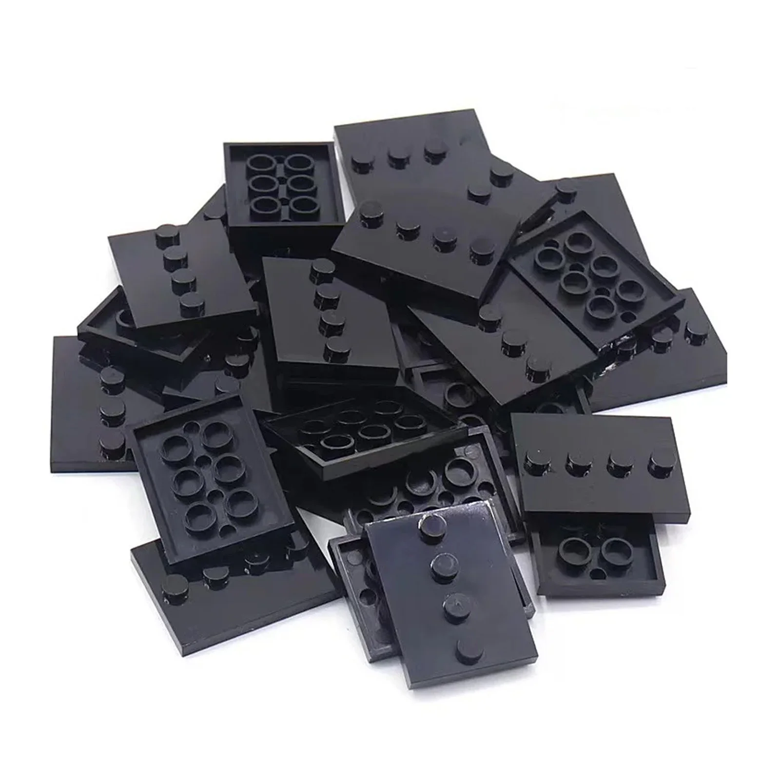 50PCS City Figure Stand 3X4 Dots Base Plate with 4 Knob Display Holder MOC Building Blocks Accessory Brick Parts 88646 Fit Leduo