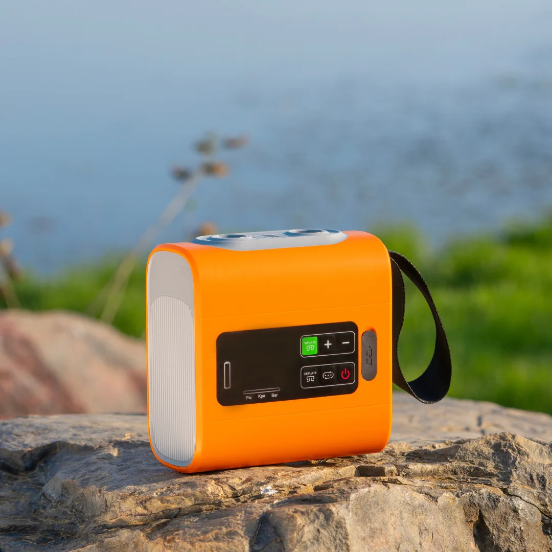 WESTTUNE Drahtlose Luftpumpe für den Außenbereich, tragbare elektrische aufblasbare MINI-Pumpen mit aufblasbarem Entleeren für Betten, Matten, Schwimmring – Detail 10