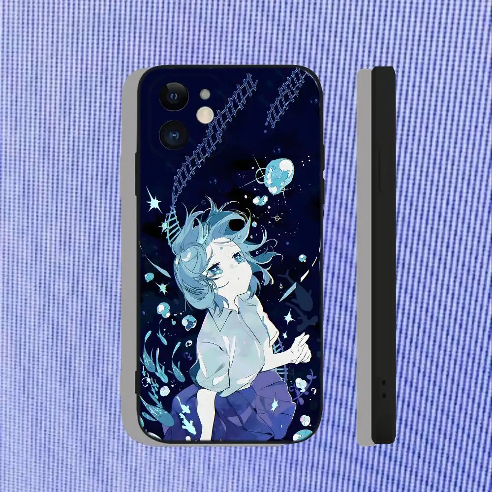 Tuyu الموسيقى اليابانية JPOP جراب هاتف آيفون 17,16,15,14,13,12,11,Pro,Max,Plus,Air,X,XS,XR,SE,8,7,Mini,Soft Black Funda