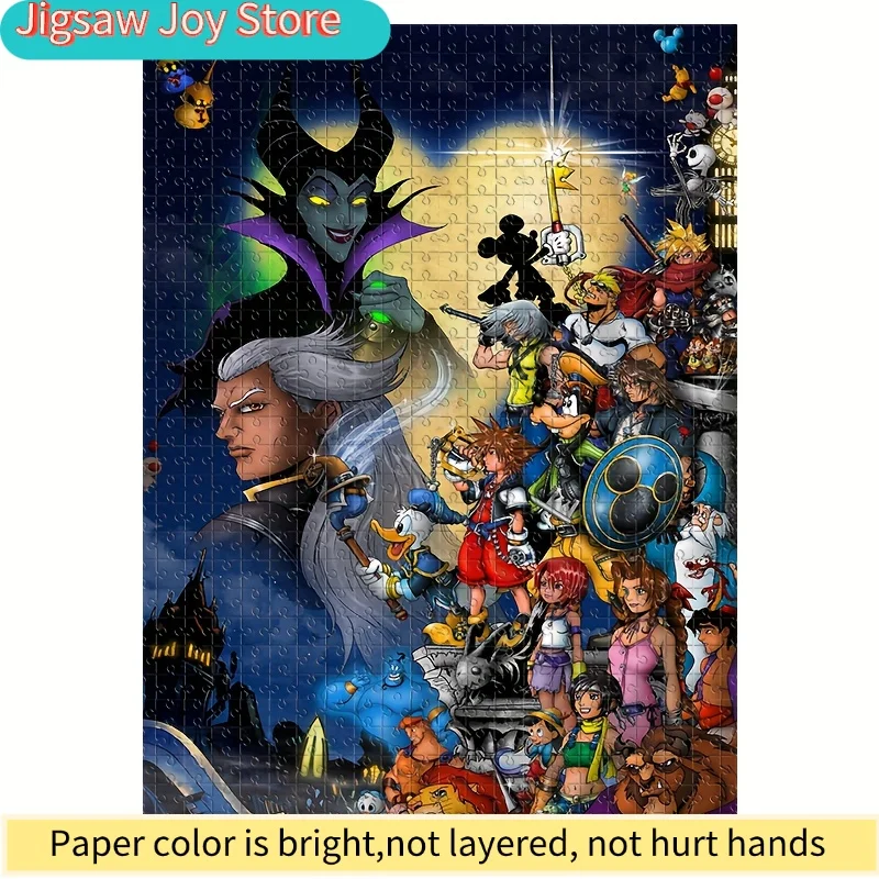 

Пазл на 1000 деталей с персонажами мультфильмов Диснея и животными, включая Злачку. Этот настенный пазл идеально подходит для