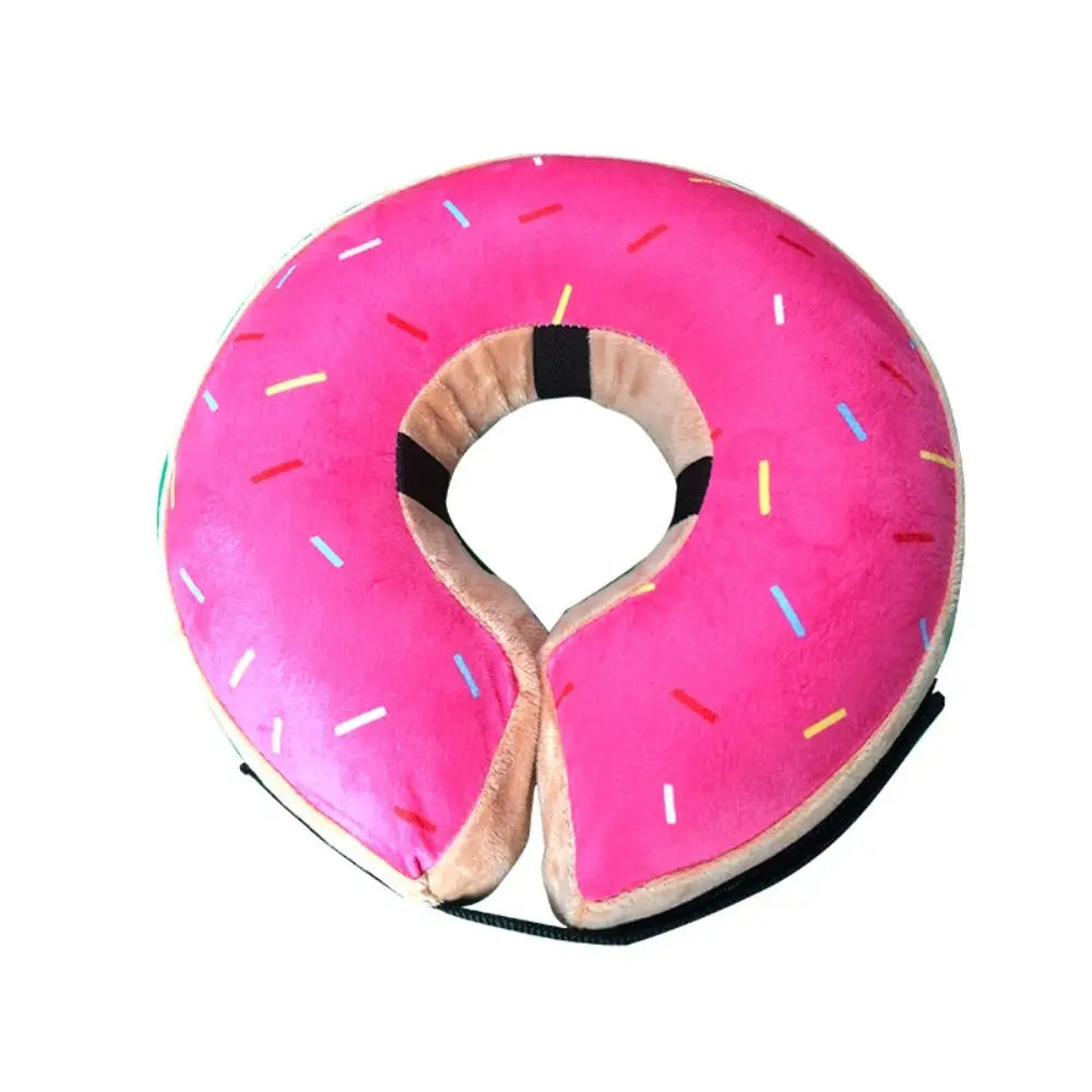 

Protective Pet Recovery Cone Inflatable Adjustable Elizabeth Cone Collar Printing Fastener Tape Dog Lick-proof Collar