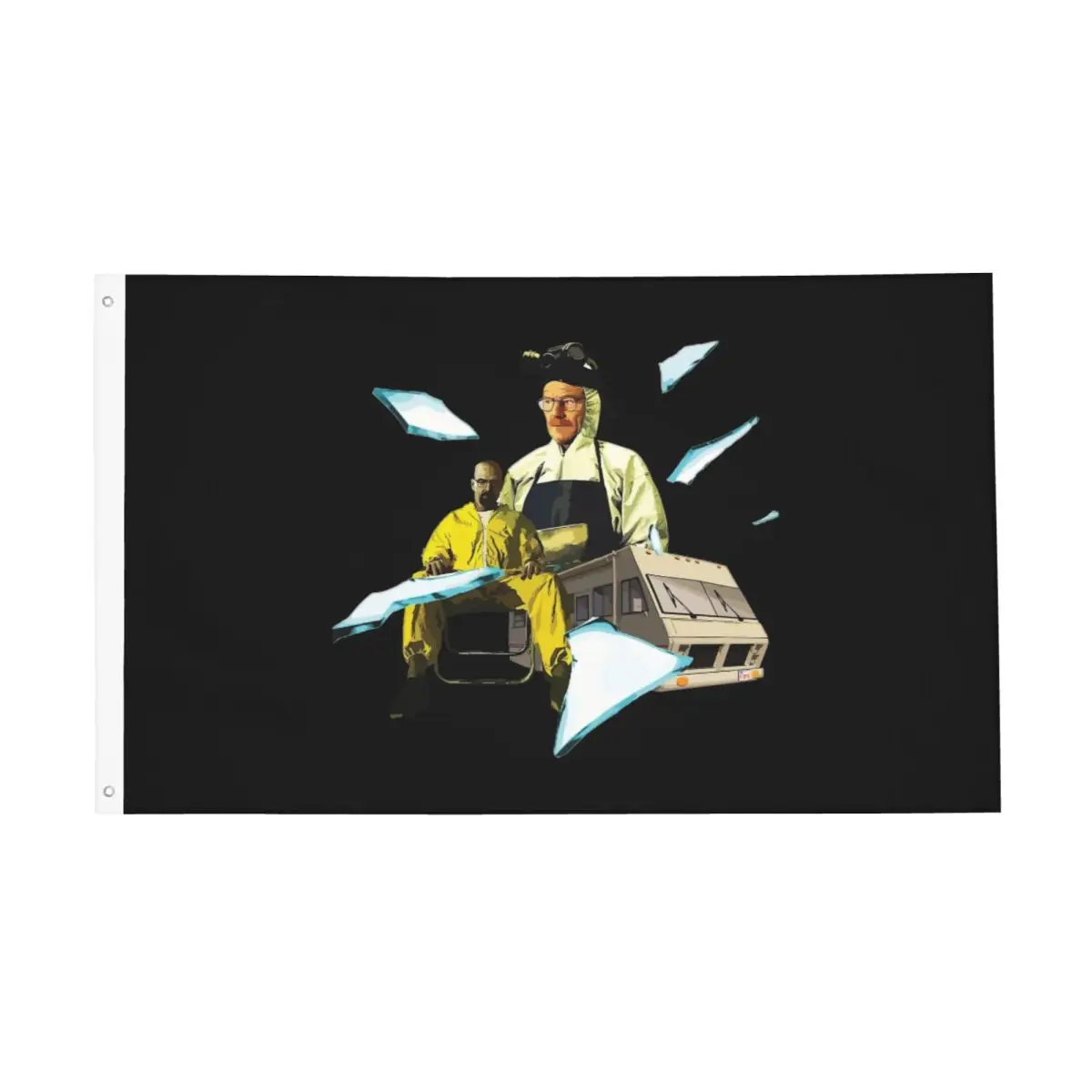 Walter White Flags Fade Proof Outdoor Banner Breaking Bad 2 Grommets Hanging Decoration