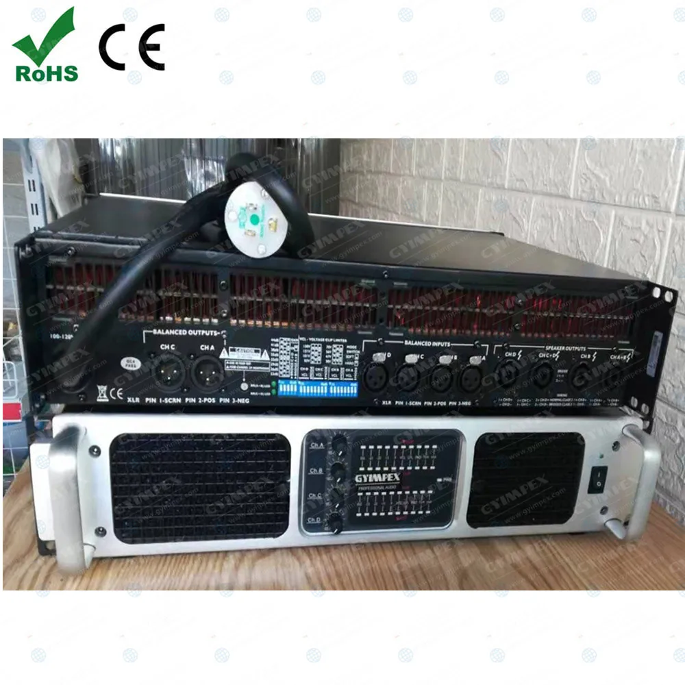 

touring grade high quality guangzhou Stereo power speaker amplifier sound for stage professional amplifiers 1300W