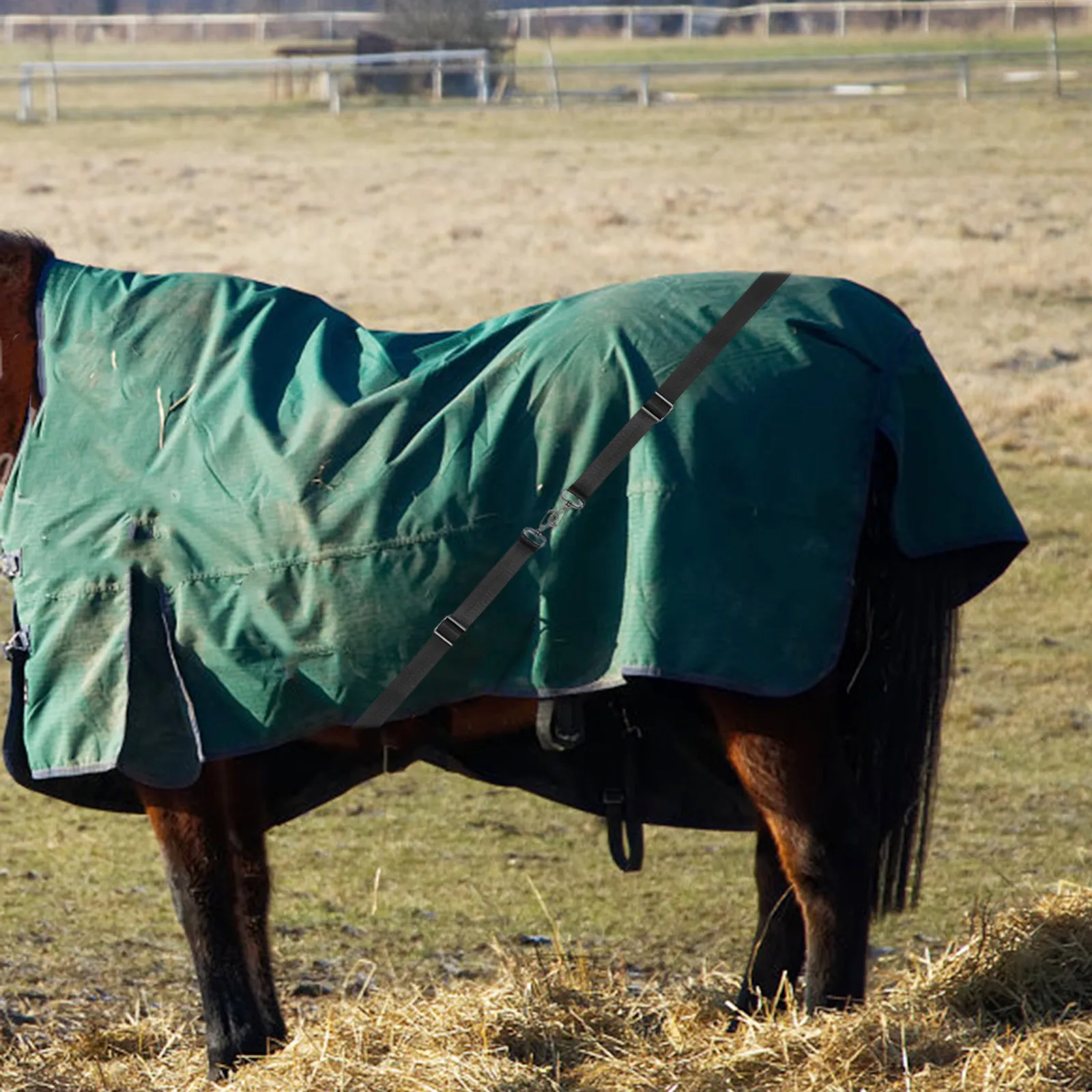 Juego de mantas para caballo, cálidas, impermeables, transpirables, a prueba de viento, cubierta para equitación, sábana para establo ecuestre, accesorios para equitación al aire libre