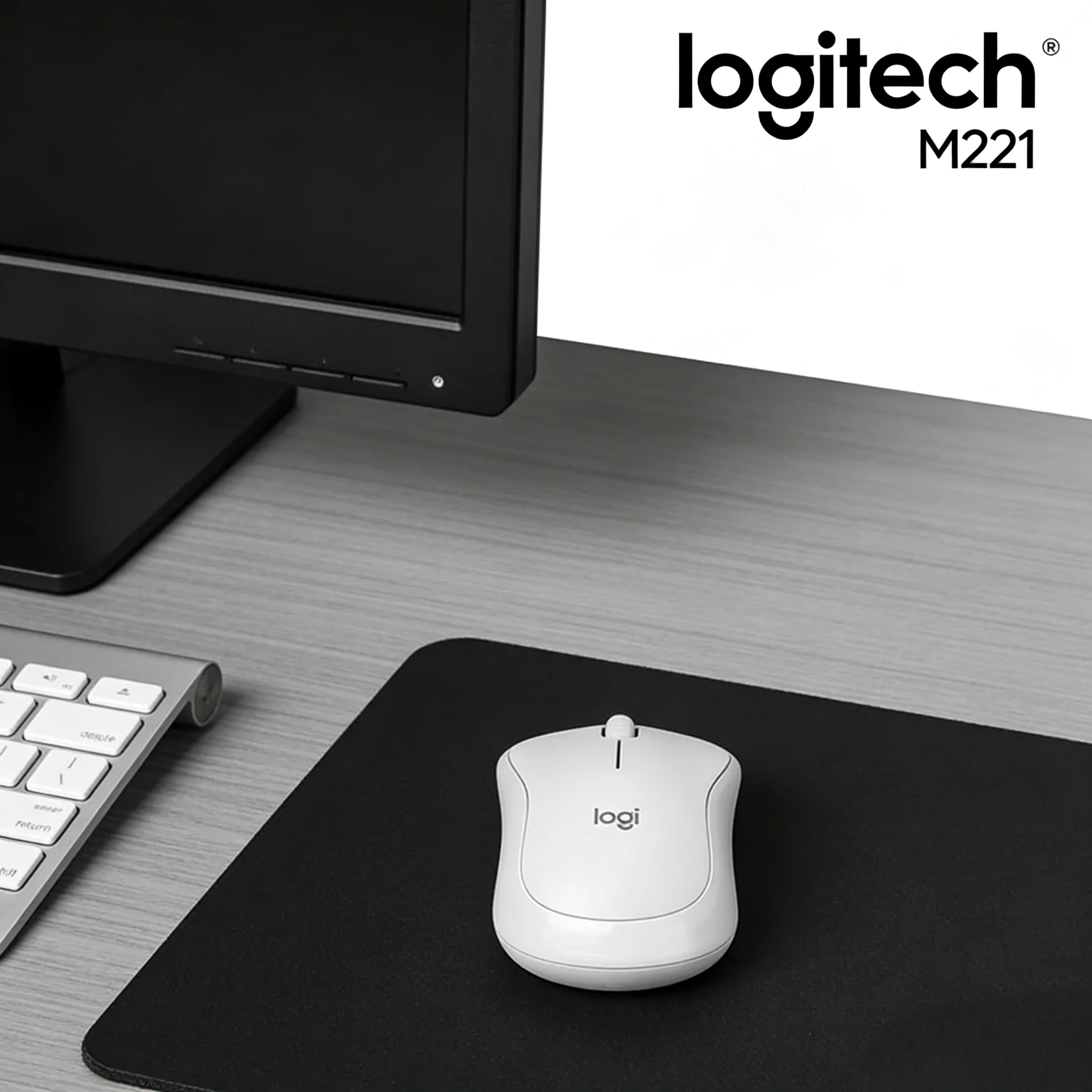 

Logitech M221 Silent Wireless Mouse Library-Ready Quiet Operation Student Pick
