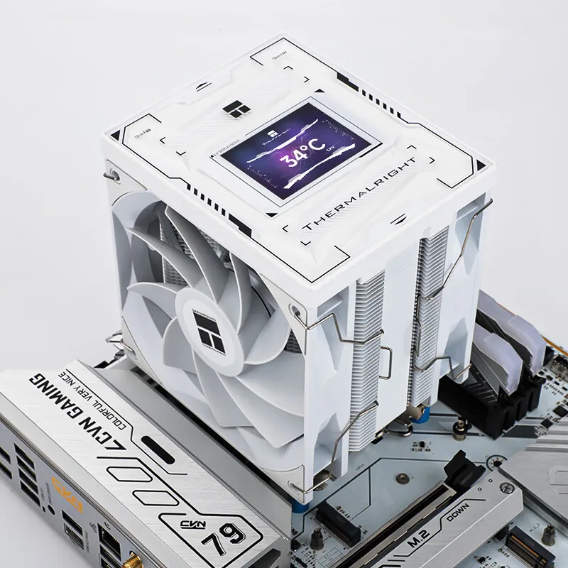 

Thermalright Burst Assassin 120 VISION BLACK New Air-Cooled Radiator Digital Silent Fan Displaying Computer Case Temperature