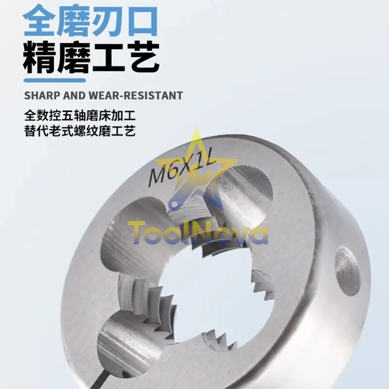 2026*Hotsale* Left Cobalt Containing Left Threaded Die Reverse Round Die Metric M2M8M20 US UNC4-40 for Stainless Steel