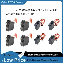 4PCS CORONA DS929MG 13.6g Metal Gear Digital Servo RC Models Airplane Robotics Electronic Accessories