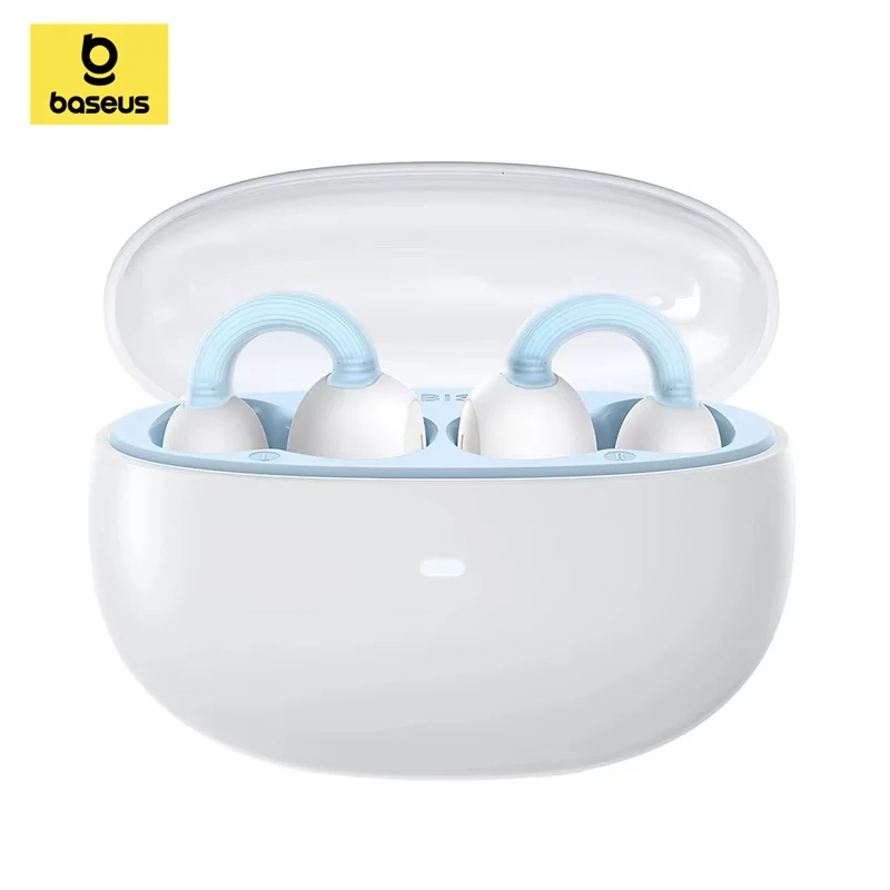 

Baseus AirGo 1 Ring Earphones Wireless Bluetooth 5.3 Open Ear Clip Headphones Sports TWS Earbuds Spatial Audio Headset Gaming