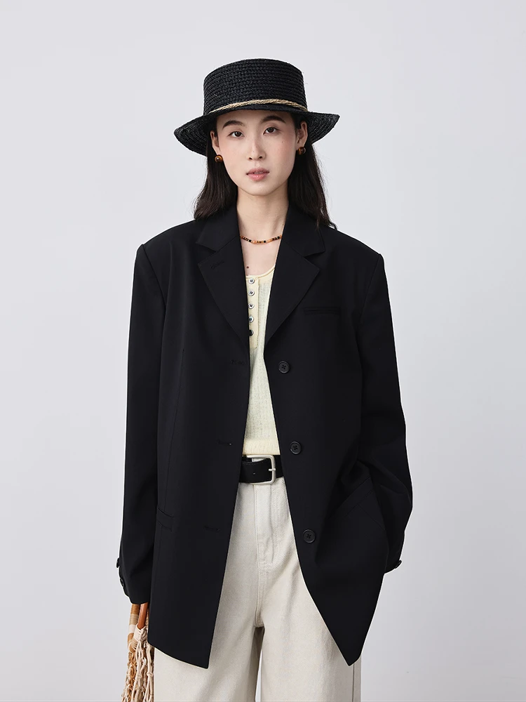 

CAREMIND классический костюм Bla Jaet для женщин против морщин, легкий уход, аккуратный полиэстер, длинный свеч, одна пуговица