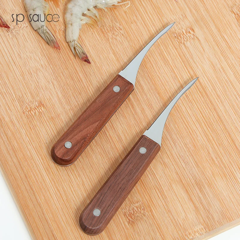 Japan Stainless Steel Shrimp Line Knife Lobster Fish Cleaning Shrimp Intestines Cutting Knife Peeler Practical Seafood Tool