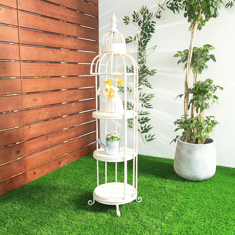 

Hot Sale 3 tiers Metal Plant Stand Iron Art Flower Pot Holder Modern Metal Display Potted Rack Rustproof Flower Pot Stand