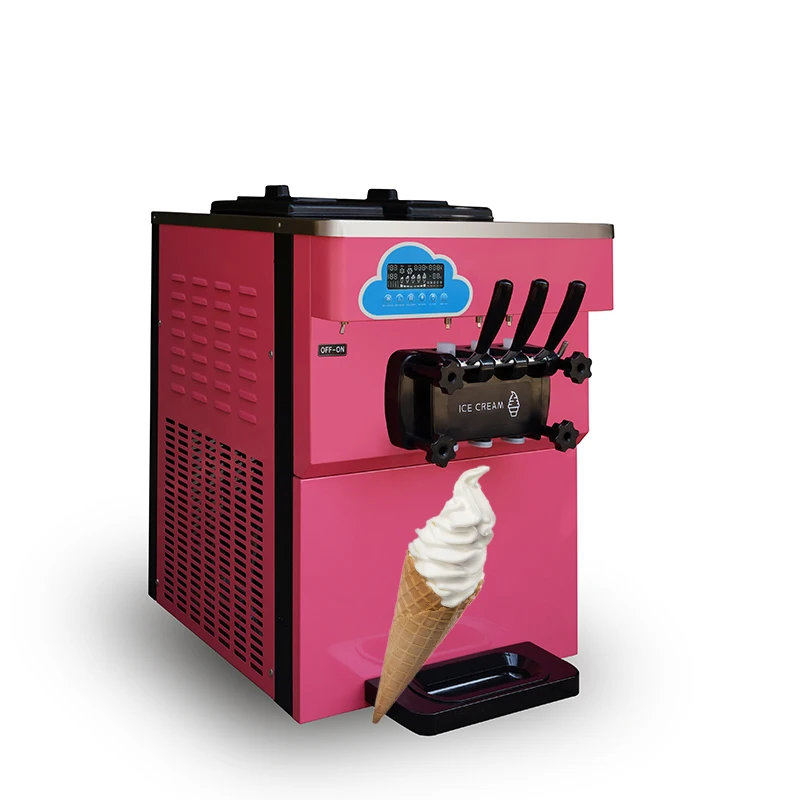 

Small pink Ice Cream Maker Ice Cream Machine for Southeast Asia Desktop Ice Cream Machine New Designed