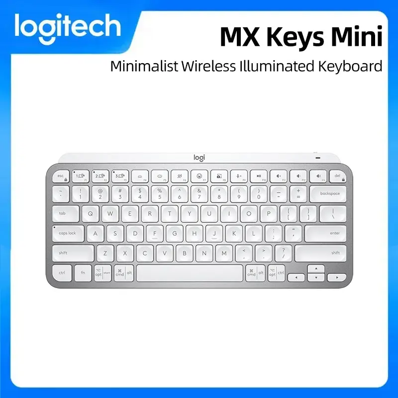 

Original Logitech MX Keys Mini Wireless Backlit Keyboard Logi Compact 2.4GHz Bluetooth Keyboard For macOS and Windows