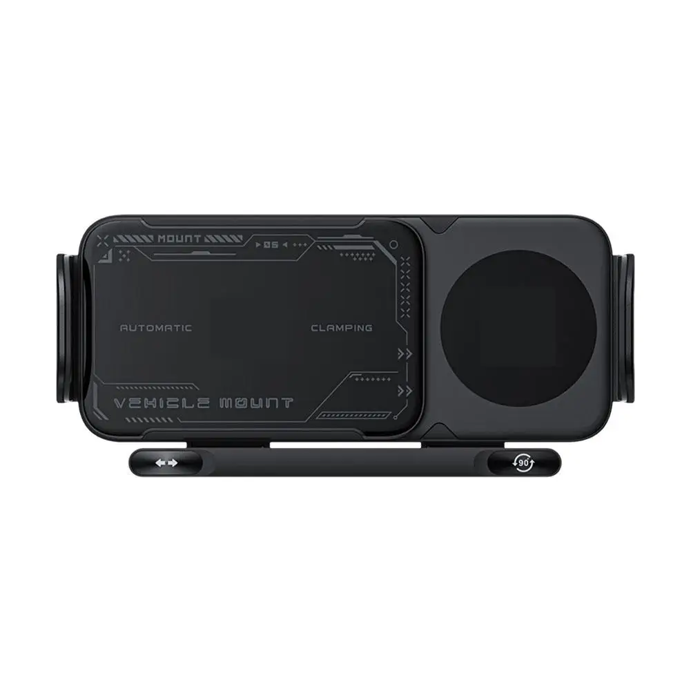 For Samsung Horizontal Screen Mobile Phone Holder Phone Car Fast Charging 360 Wireless Holder Degree Rotating Mobile Z3L9