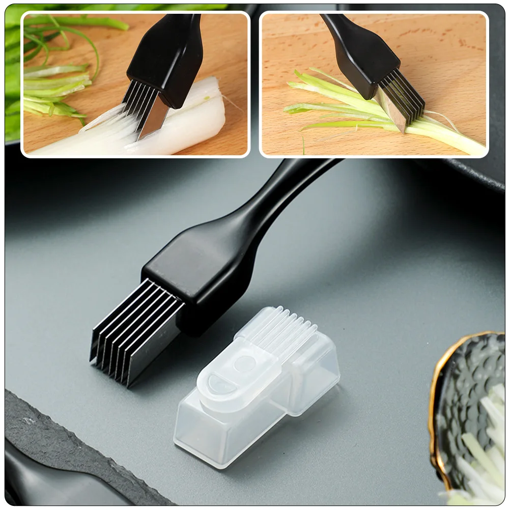 

1 set 1 Set Kitchen Vegetable Shredder Onion Slicer Household Scallion Cutter Pepper Cutter Multi-Function Dust-Proof Easy Clean