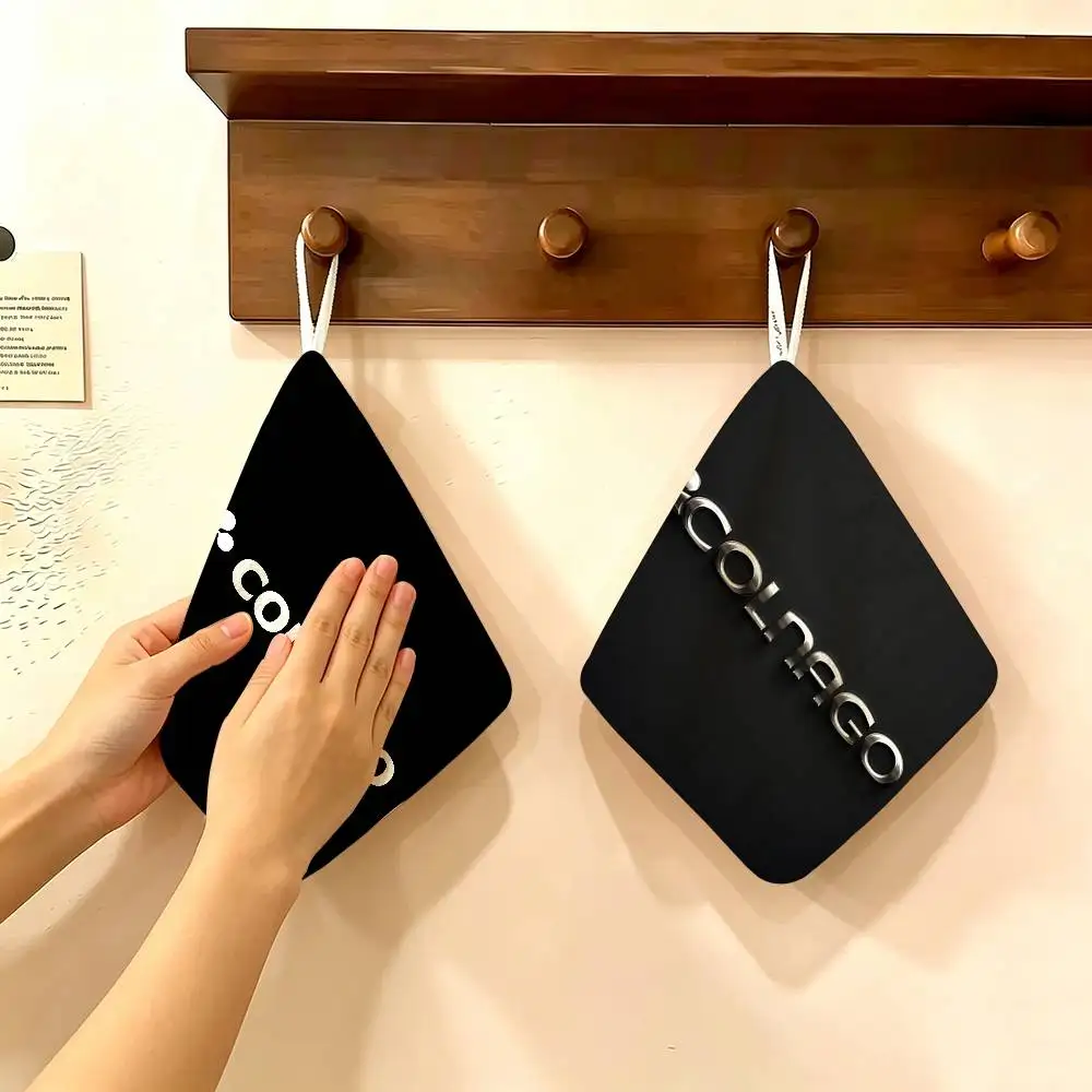 Bicycle C-Colnagos Multi-scene Polyester Cotton Towel, Hanging Hand Wiping Cloth for Kitchen Bathroom Hotel