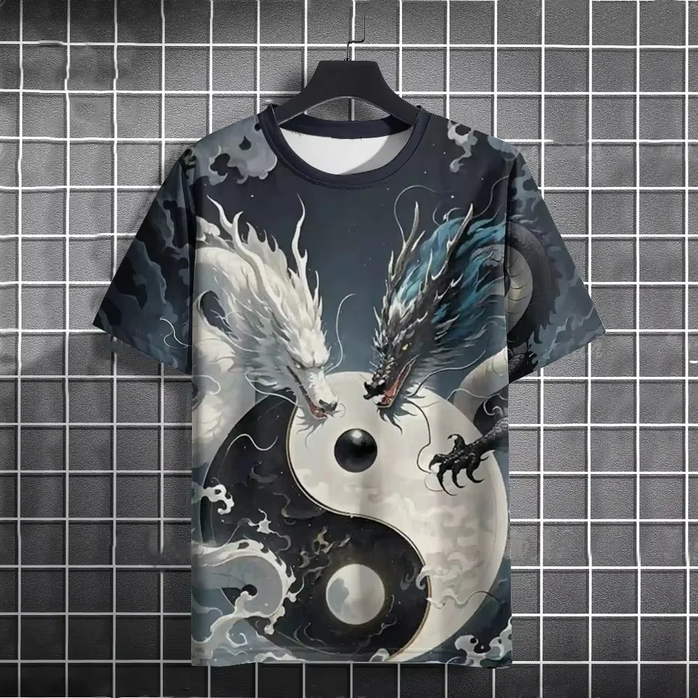 

Chinese Dragon 3D Print T Shirt 3d Printing Sports Leisure Dry Quickly Breathable Men's Women's T-Shirt Kids Clothing