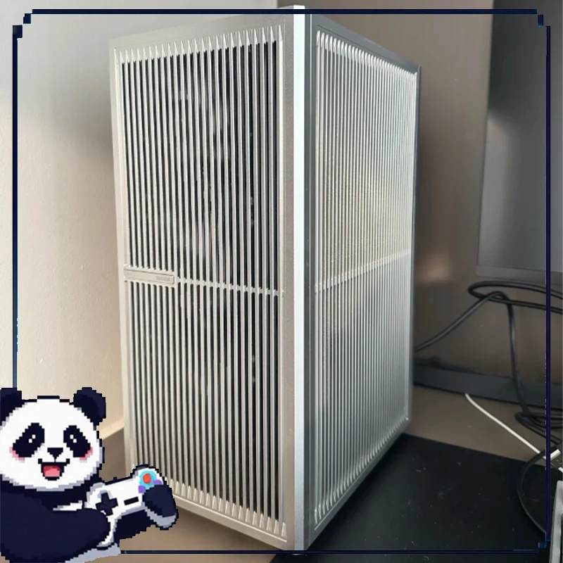 

Matx Chassis Cnc Aluminum Alloy Vertical Air Duct Vertical Chassis Supports Water-Cooled Itx/Dtx Motherboard Desktop Chassis