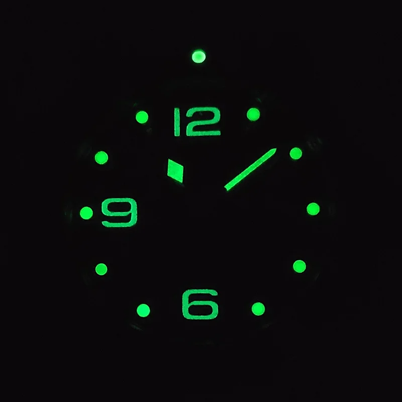 PHYLIDA 사파이어 크리스탈 남성용 블루 시계 자동 자동 와인딩 무브먼트 40mm 손목 시계 날짜 클래식