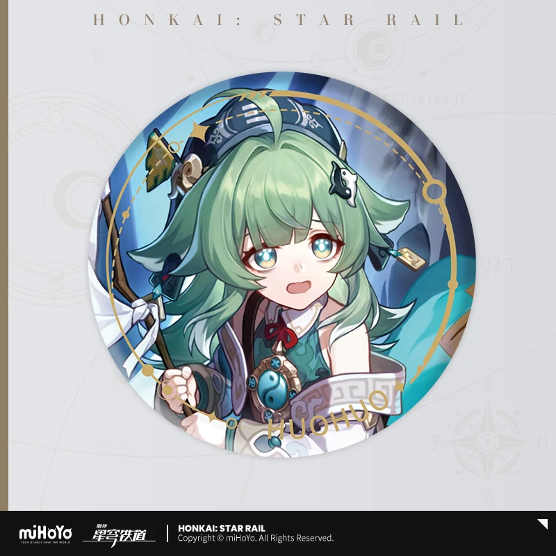 Honkai-insignia de hojalata de riel de estrella miHoYo, versión oficial genuina, Anime Bailu Natasha, personaje, muñeca, decoración de Cosplay, regalos de navidad