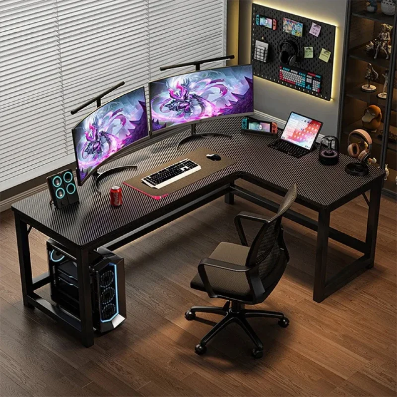 custom.Ergonomic Computer l Shape Gaming Table Desk