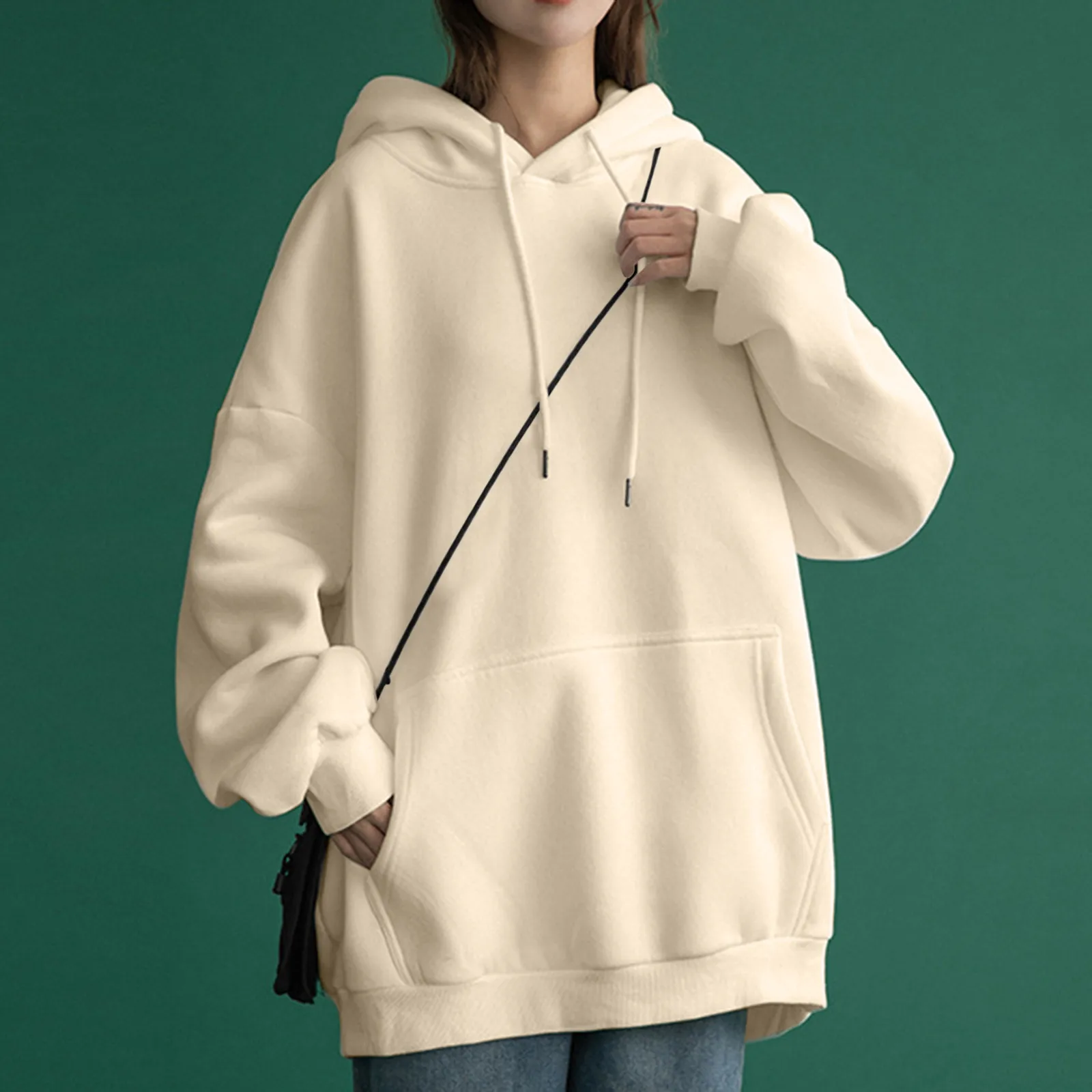 Womens Daily Long Casual Down For Womens Pocket Hooded Sweatshirts Pullover Knitted Hoodie for Women Women's Sweatshirts Zip up