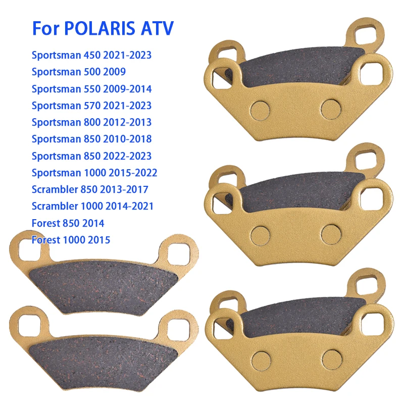 Front Rear Brake Pads Set For POLARIS ATV Sportsman 450 500 550 570 800 850 1000 Touring Forest Scrambler 850 1000 X2 Ceramic