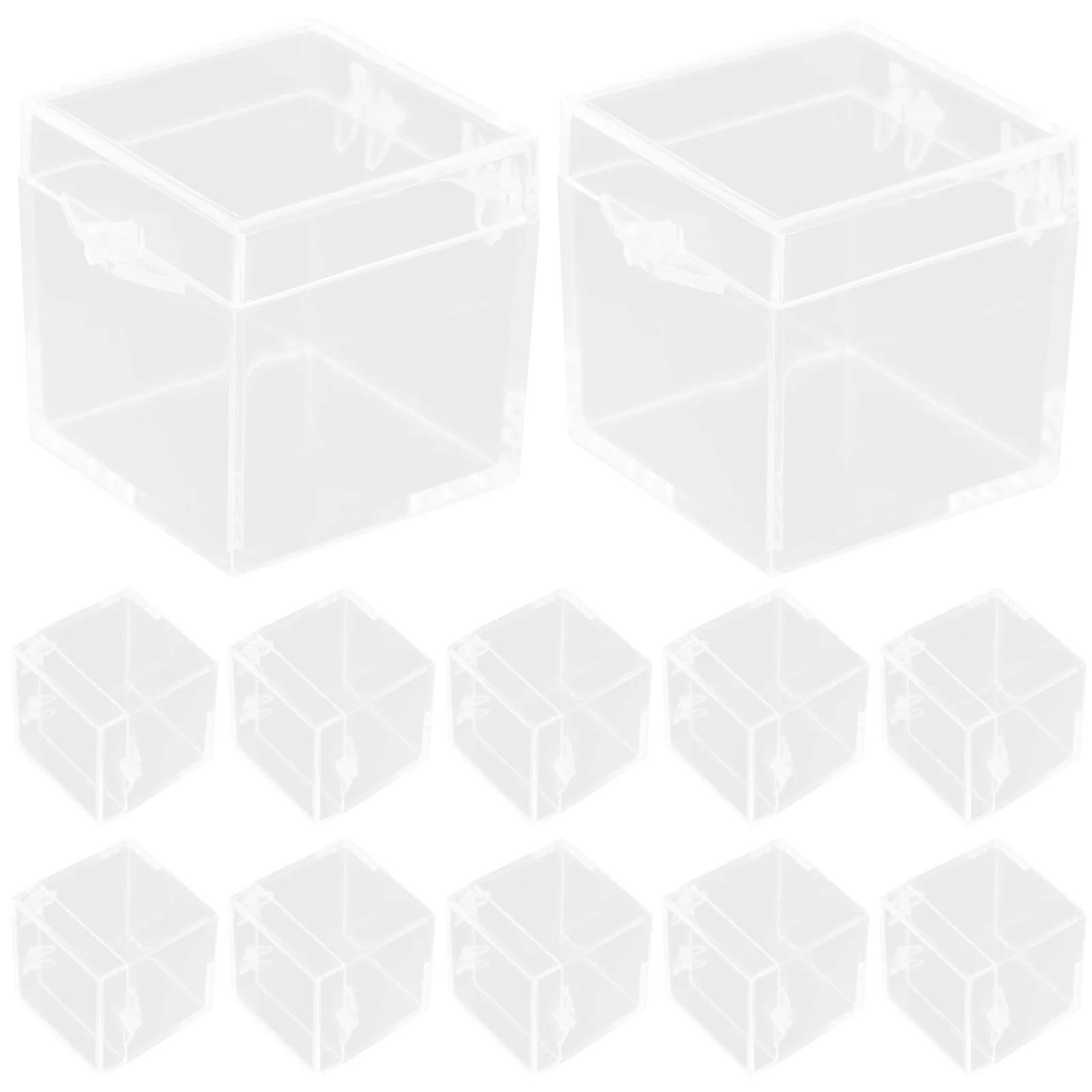 

Transparent Storage Display Box Specimen Organizer Case for Mineral Stones Long Lasting Strong Clear for Adornments
