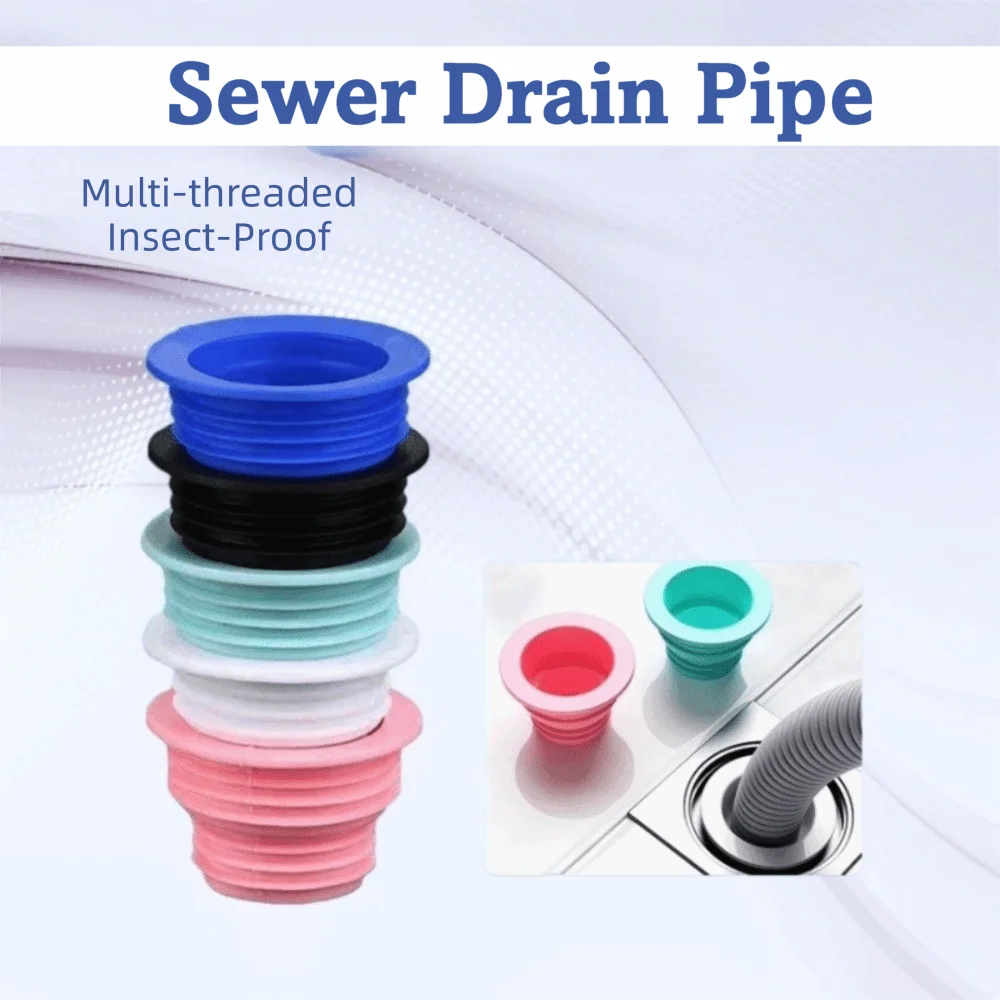 Rubber Material Leak-proof Sealing Gasket Sealing Ring Structure Drain Plug Drain Pipe Seal Plug Deodorant Function