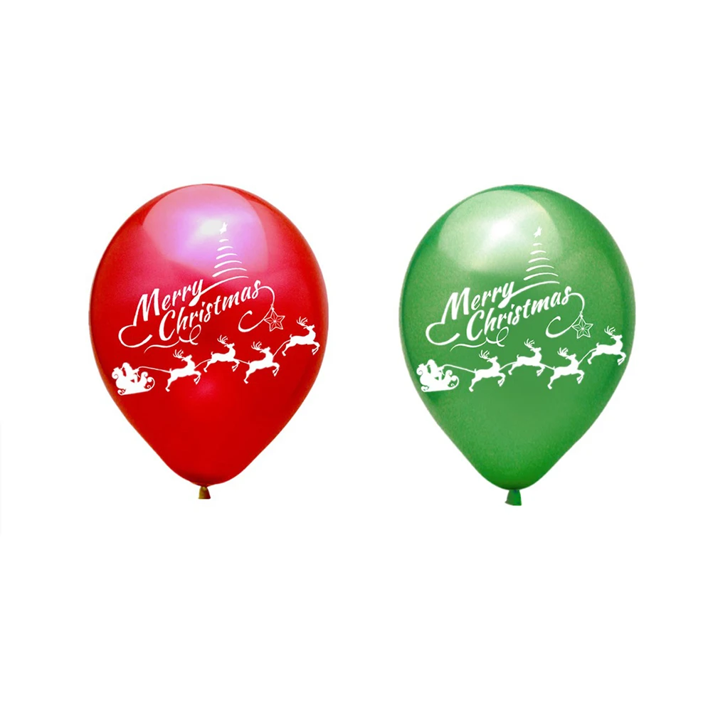 

40pcs Christmas Elk Creative Elk Pattern Latex Decorative Balloons For Home Xmas Party Supplies Bright Balloons Set For