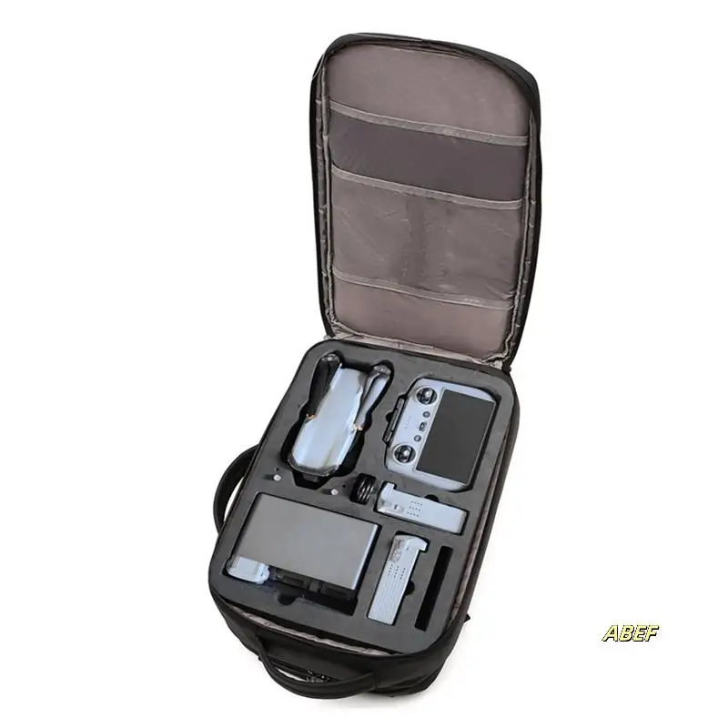

For DJI AIR 3 Large-Capacity Shoulder Bag Backpack 15 Inch Laptop Organizer Bag For AIR3 Drone Storage Bag Grid Design