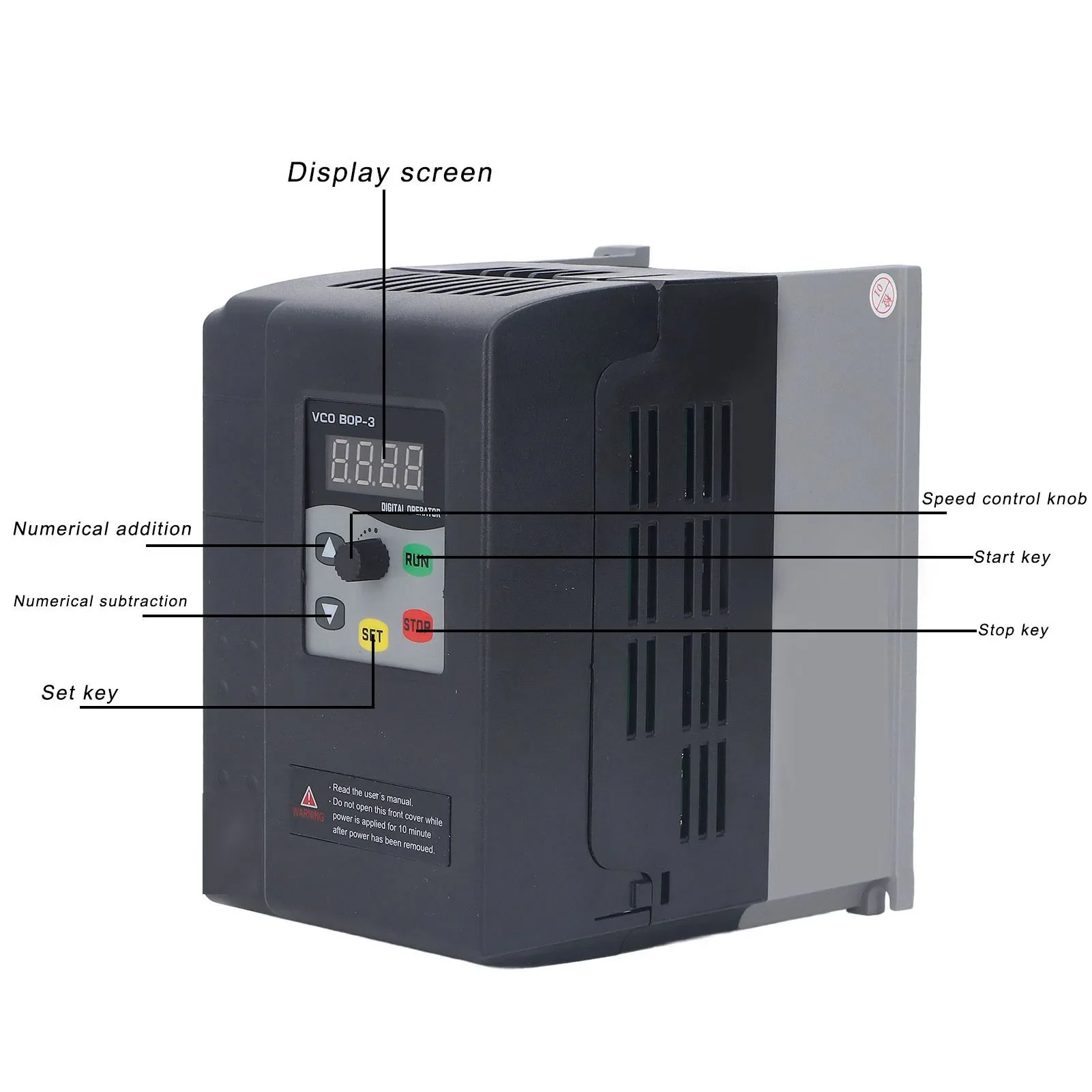 Motor Speed Controller Variable Frequency Drive Single to 3 Phase VFD Input 0‑240V Output Motor Control Single to 3 Phase VFD