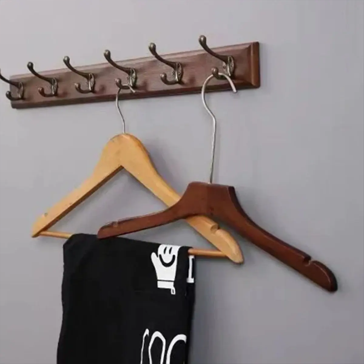 Solid Wood Wall Hanger Hook for Bedroom and Door, Eco-Friendly Coat Rack